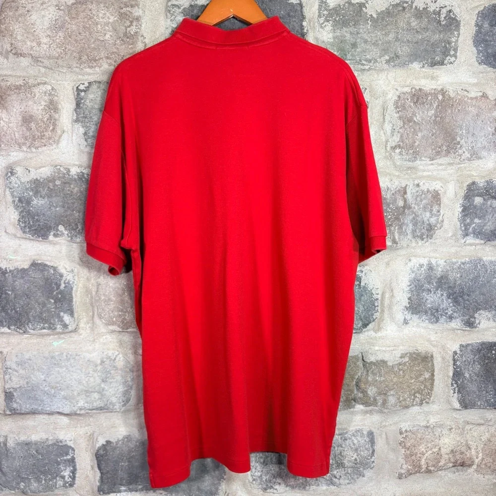 VTG Polo Ralph Lauren Men's XXL Red Short Sleeve Classic Fit‎ Cotton Polo Shirt